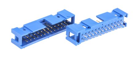 Amphenol ICC Quickie Leiterplatten-Stiftleiste Gerade, 26-polig / 2-reihig, Raster 2.54mm, Kabel-Platine,