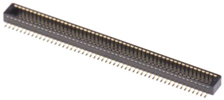 Hirose DF40 Series Straight Surface Mount PCB Header, 100 Contact(s), 0.4mm Pitch, 2 Row(s), Shrouded