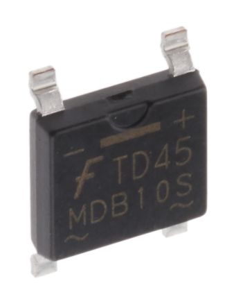 Onsemi Brückengleichrichter, 1-phasig 1A 1000V SMD 1.1V MicroDIP 4-Pin 10μA Siliziumverbindung