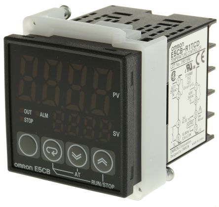 Omron E5CB PID Temperaturregler, 1 X Relais Ausgang, 24 V Ac/dc, 48 X 48mm