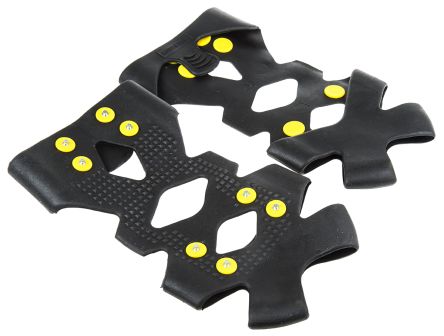 L Black Thermoplastic Pull-On Ice Traction Grippers