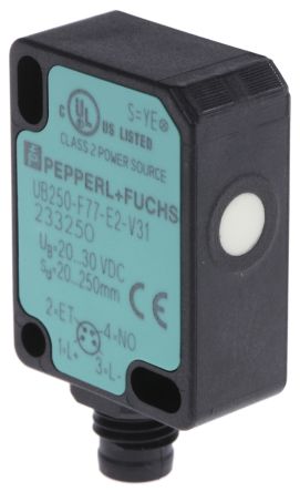 Pepperl + Fuchs M8 Näherungssensor PNP 20 → 30 V Dc / 200 MA, Kubisch 20 → 250 Mm, IP67