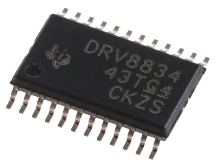 Texas Instruments Motor Driver IC DRV8834PWP, 1.5A, 42.5kHz, HTSSOP, 24-Pin, Schrittmotor, Zweifach-Vollbrücke