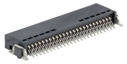ERNI SMC Leiterplatten-Stiftleiste Gewinkelt, 50-polig / 2-reihig, Raster 1.27mm, Platine-Platine, Kabel-Platine,