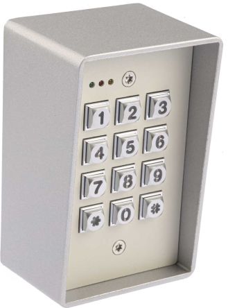 RS PRO DC PIN-Codeschloss, Anz. Türen Max. 1, Anzeige Akustisch, LED, 12V Dc