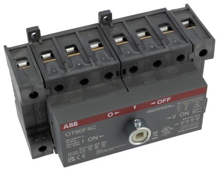 ABB 4P Pole DIN Rail Isolator Switch - 80A Maximum Current