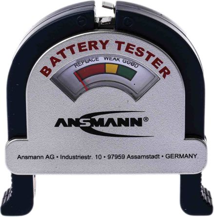 Ansmann Comprobador De Baterías Alcalinas Modelo AN20620, Para Todos Los Tamaños De Batería