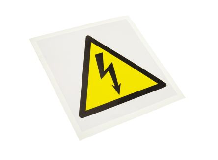RS PRO Gefahren-Warnschild, Vinyl Selbstklebend 'Gefahr Durch Elektrizität', 150 Mm X 150mm