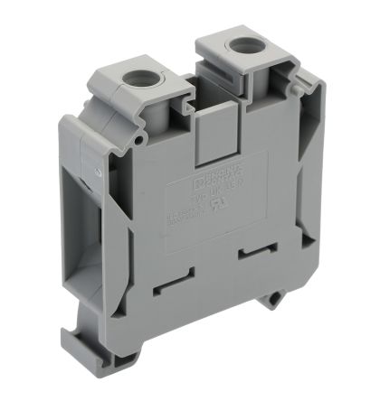 Phoenix Contact 3074130 UK 35 N Series Grey, Single-Level, Screw Termination