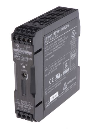 Omron S8VK-G Switch-Mode DIN-Schienen Netzteil 15W, 85 → 264V Ac, 5V Dc / 3A