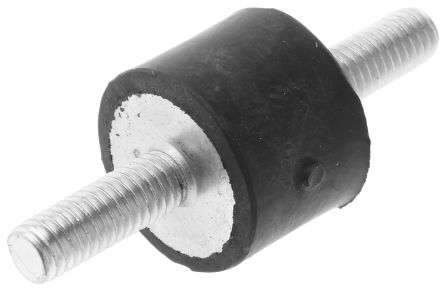 FIBET Gummi Vibrationsdämpfer, Außen-/Außengewinde Puffer M6, Ø 20mm X 15mm