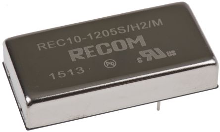 Recom REC10 DC/DC-Wandler 10W 12 V Dc IN, 5V Dc OUT / 2A 1 KV Ac, 2kV Dc Isoliert