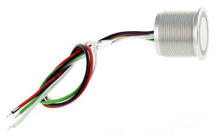Schurter Piezo-Schalter 100 MA SPST Verdrahtet Beleuchtet IP 67 Schließer