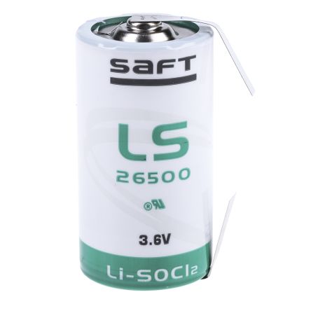 Saft Li-Thionylchlorid C Batterie, 3.6V, 7.7Ah Mit Lötfahnen-Anschluss