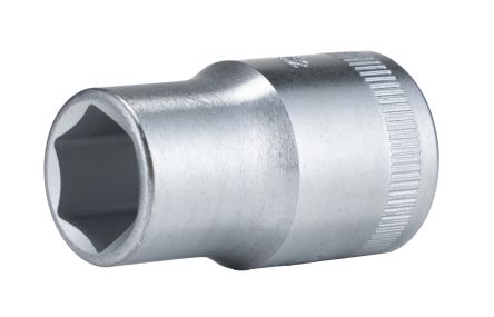 STAHLWILLE 1/2 in Drive 13mm Standard Socket, 6 point, 38 mm Overall Length