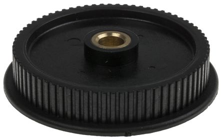RS PRO 同步带轮, 72齿, 2mm节距, 适用于6mm宽皮带, 黄铜，玻璃填充 PC制, 6mm孔径