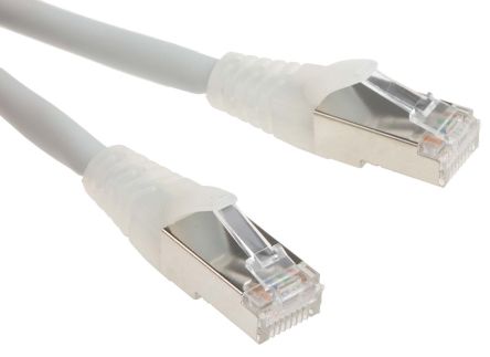 RS PRO Ethernetkabel Cat.6a, 0.5m, Grau Patchkabel, A RJ45 S/FTP Stecker, B RJ45, LSZH