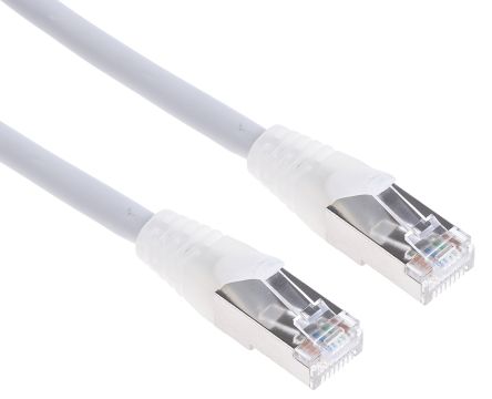 RS PRO Ethernetkabel Cat.6a, 10m, Grau Patchkabel, A RJ45 S/FTP Stecker, B RJ45, LSZH