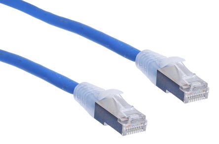 RS PRO Cable Ethernet Cat6a S/FTP De Color Azul, Long. 5m, Funda De LSZH