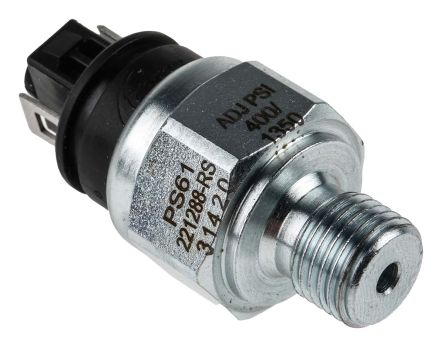 Gems Sensors G1/4 Druckschalter 400psi Bis 1100psi, 1-poliger Schließer, Für Hydraulikantrieb