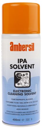 Ambersil IPA Solvent Isopropanol, Spray, 400 Ml