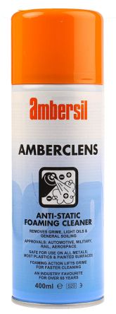 Ambersil Mousse Nettoyante Antistatique, AMBERCLENS, Aérosol 400 Ml