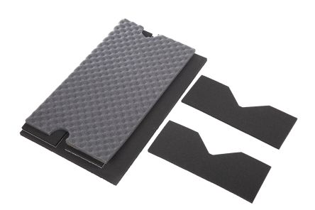 Zarges 海绵内衬 , 矩形, 550 x 350 x 250mm, 黑色, 高密度, 用于K470 箱型 40810