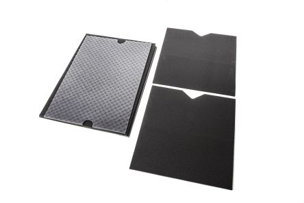 Zarges 海绵内衬 , 矩形, 750 x 550 x 580mm, 黑色, 高密度, 用于K450 箱型 40716、K470 箱型 40566