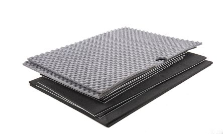 Zarges 海绵内衬 , 矩形, 1150 x 750 x 480mm, 黑色, 高密度, 用于K470 箱型 40580