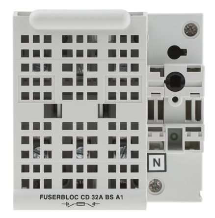 Socomec Interruptor Seccionador Con Fusible, 32A, 3 + N, Fusible A1 FUSERBLOC
