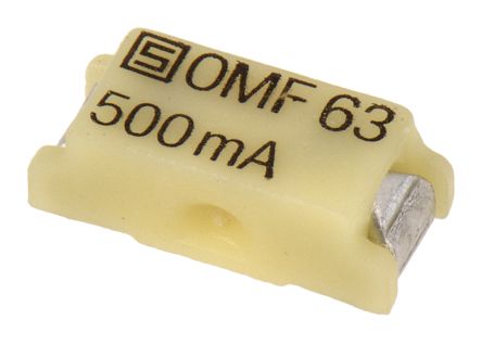 Schurter Sicherung, Nicht Rückstellend 500mA 63V Ac/dc Thermoplast F 7.4mm 3.1mm 2.6mm