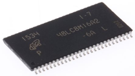 Micron SDRAM 128MB 8 MB X 16 Bit SDR 167MHz 16bit Bits/Wort 6ns TSOP 54-Pin, 3 V Bis 3,6 V