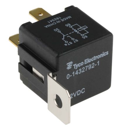 TE Connectivity Panel Mount Automotive Relay, 12V Dc Coil Voltage, 30A Switching Current, SPDT