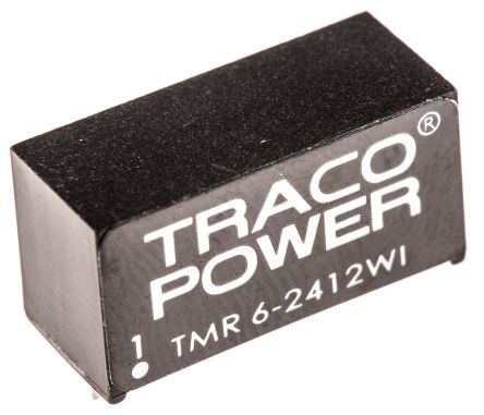 TRACOPOWER TMR 6WI DC/DC-Wandler 6W 24 V Dc IN, 12V Dc OUT / 500mA 1.5kV Dc Isoliert