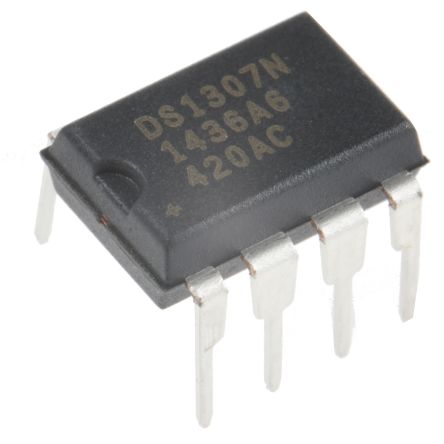 Maxim Integrated RTC芯片, 可用作时钟, PDIP封装, 串行 I2C总线, 最大电压5.5 V, 通孔安装, 8引脚