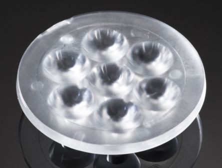 Ledil Anna LED Linse 7-LEDs Rund 19°, Ø 50mm X 10.7mm, Für LEDs Der Serie Cree XB-D, XP-E