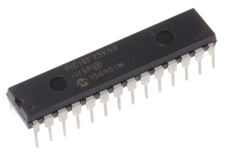 Microchip Mikrocontroller PIC18F PIC 8bit THT 32 KB SPDIP 28-Pin 48MHz 2048 KB RAM USB
