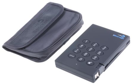 iStorage DiskGenie Black 1 TB Portable Hard Drive