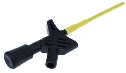 Hirschmann Test & Measurement Black Grabber Clip With Pincers, 3A, 1000V Ac/dc, 2mm Socket