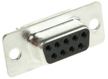 MH Connectors MHDD 9 Way Through Hole D-sub Connector Socket, 2.77mm Pitch