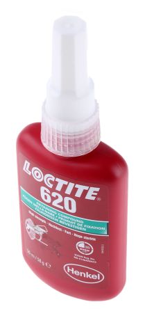 Loctite 620 Fügeklebstoff Hochfest Flüssig Grün, Flasche 50 Ml, -55 → +230 °C
