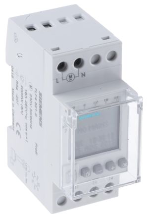 Siemens Interrupteur Horaire Pour Rail DIN Numérique, 230 V C.a., 1 Canal