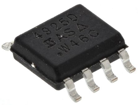Vishay SI4925DDY-T1-GE3 P-Kanal Dual, SMD MOSFET 30 V / 8 A 5 W, 8-Pin SOIC
