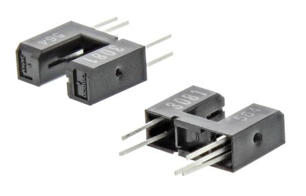 Omron EE-SX3081, Through Hole Slotted Optical Switch, Phototransistor Output