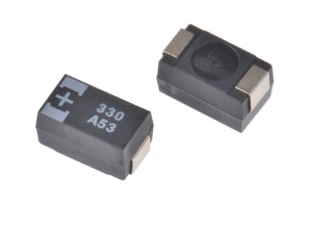Panasonic 330μF Surface Mount Polymer Capacitor, 10V Dc