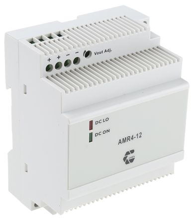 Chinfa AMR4 Switch-Mode DIN-Schienen Netzteil 54W, 90 → 264V Ac, 12V Dc / 4.5A
