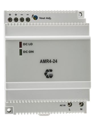 Chinfa AMR4 Switch-Mode DIN-Schienen Netzteil 60W, 90 → 264V Ac, 24V Dc / 2.5A