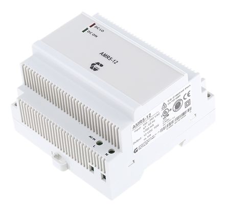 Chinfa AMR5 Switch-Mode DIN-Schienen Netzteil 72W, 90 → 264V Ac, 12V Dc / 6A