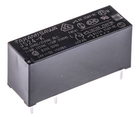 fujitsu js-24m k power Relay electromagnetic SPDT switching load Plastic sealed