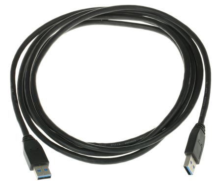 Roline USB-Kabel, USBA / USBA, 3m USB 3.0 Schwarz
